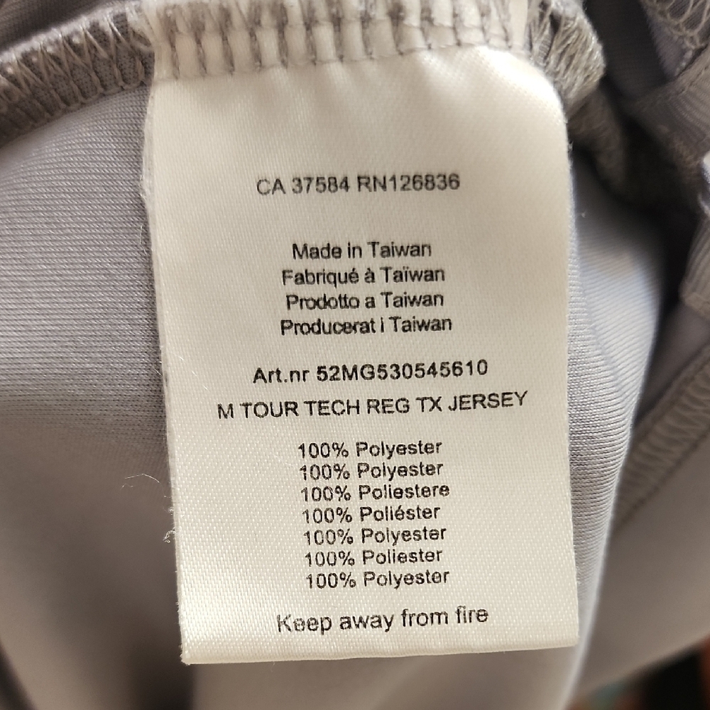 J.Lindeberg Gray Performance Polo Shirt | Golf Athleisure | Men’s L - Picture 8 of 11